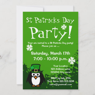 Funny St Patricks Day Party Einladungen Benutzer