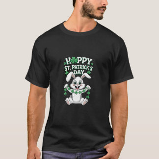 Funny St. Patrick's Day Shirt-Hoppy Bunny Design T-Shirt