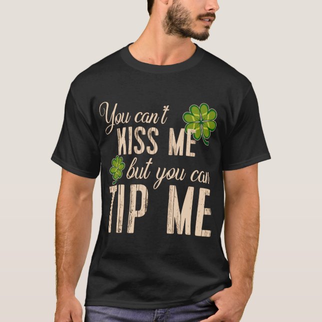 Funny St Patricks Day T Kellnerin Barkeeper Kellne T-Shirt (Vorderseite)