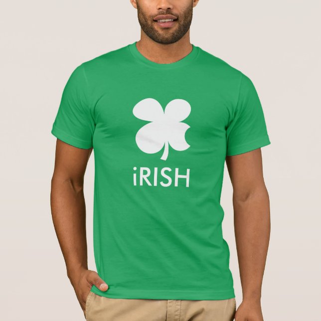 Funny St Patrick's Day T - Shirt | Apple Logo Paro (Vorderseite)
