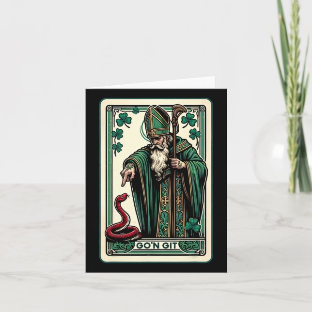Funny St Patricks Day Tarot Card Gon Git St Patri Karte (Vorderseite)