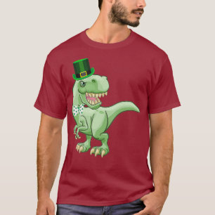 Funny St Patricks Day TRe Irish Dinosaur mit T-Shirt