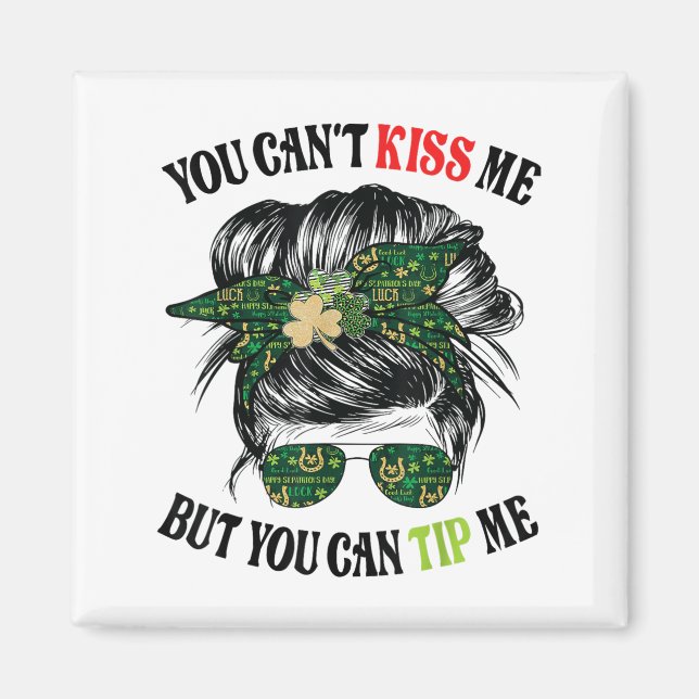Funny St Patricks Day Waitress Barkeeper Ti Magnet (Vorne)