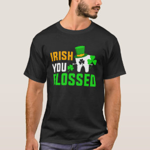 Funny St Patrick's Day Zitat irisch Sie Flossed De T-Shirt