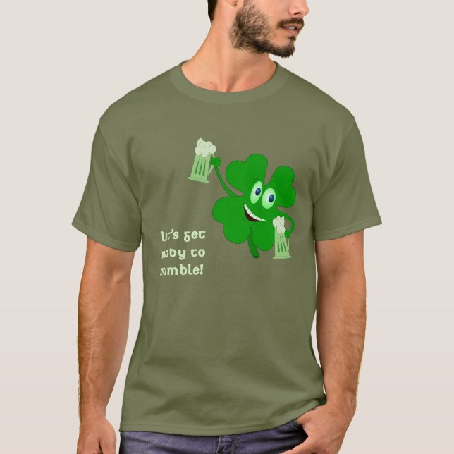 Funny St Patricks Kleeblatt Shirt (Vorderseite)