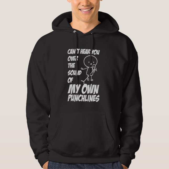 Funny Stand Up Comedy Jokes Open Mic Stand Up komm Hoodie (Vorderseite)