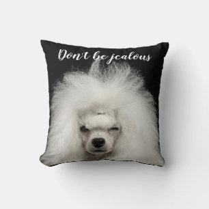Funny Standard Poodle Throw Kissen