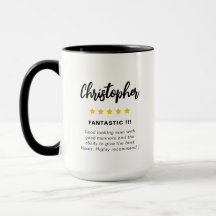 Funny Star Rating Valentine's Day Novelty Coffee