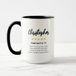 Funny Star Rating Valentine's Day Novelty Coffee Tasse