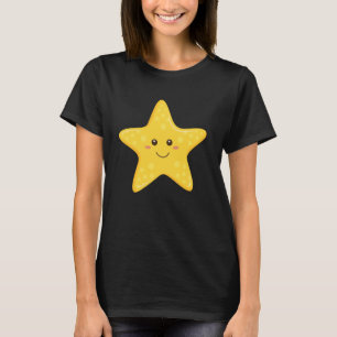 Funny Starfish Happy Star für Kinder Kleinkinder T-Shirt