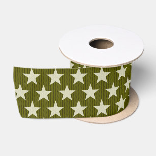 Funny Stars Pattern transparent + Ihr Hintergrund Satinband