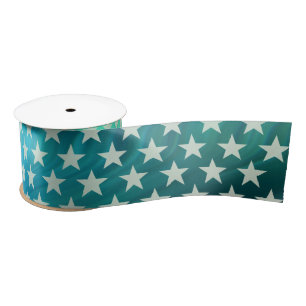 Funny Stars Pattern transparent + Ihr Hintergrund Satinband