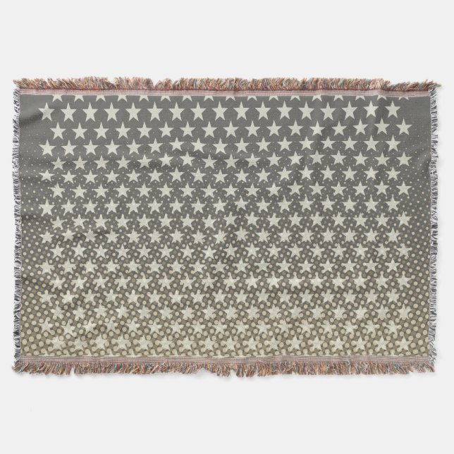 Funny Stars Pattern transparent + Ihre Idee Decke (Vorderseite)