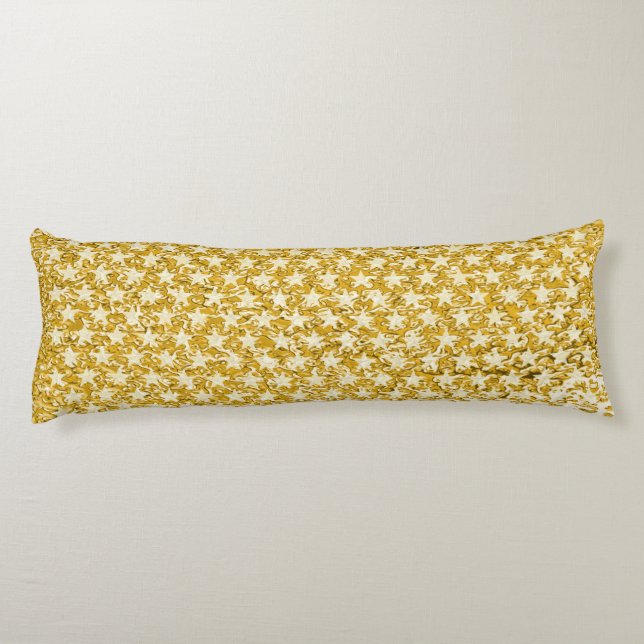 Funny Stars Pattern transparent + Ihre Idee Seitenschläferkissen (Rückseite)