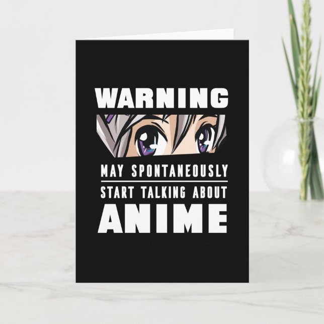 Funny Start reden über Anime Gift Karte (Vorderseite)
