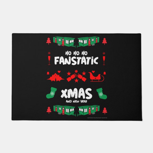 Funny Static Caravan Mobile Zuhause Gifts Doormat Fußmatte (Vorderseite)