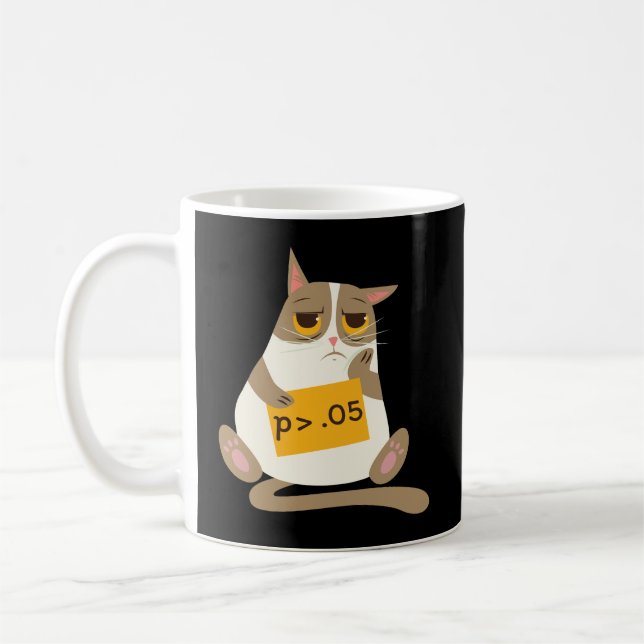 Funny Statistics Researcher Hoher P-Wert Kaffeetasse (Links)