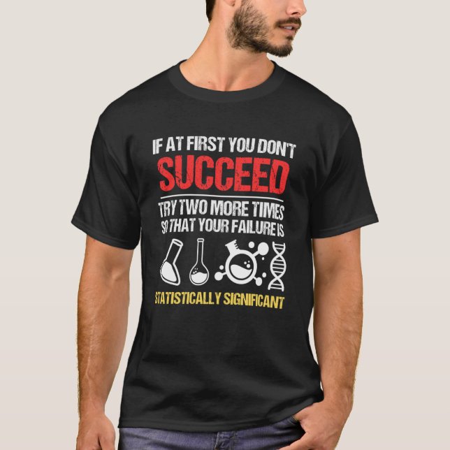 Funny Statistics Science Putt Cool für Männer Frau T-Shirt (Vorderseite)
