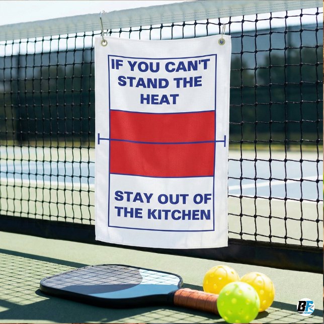 Funny Stay Out Of The Kitchen Pickleball Court Quo Golfhandtuch (Von Creator hochgeladen)