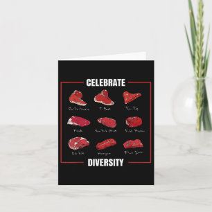 Funny Steak Shirt feiert Diversity-Typen Karte
