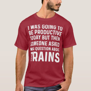 Funny Steam Train Lover Geschenke für Männer Bahn T-Shirt
