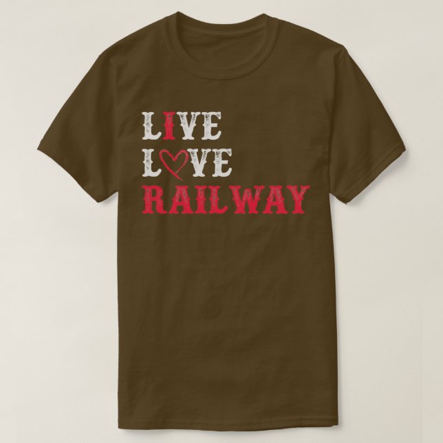 Funny Steam Train Railroad Grafische Eisenbahn Lie T-Shirt (Design vorne)