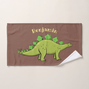 Funny stegosaurus dinosaurus Cartoon Badhandtuch Set