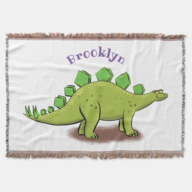 Funny stegosaurus dinosaurus Cartoon Decke (Vorderseite)