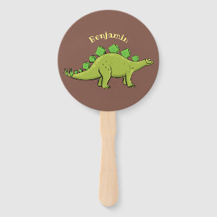 Funny stegosaurus dinosaurus Cartoon Fächer