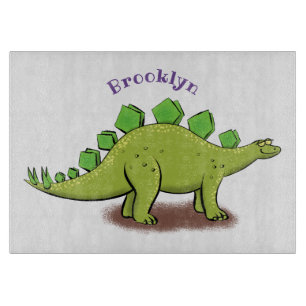 Funny stegosaurus dinosaurus Cartoon Schneidebrett