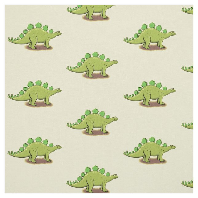 Funny stegosaurus dinosaurus Cartoon Stoff (Muster)