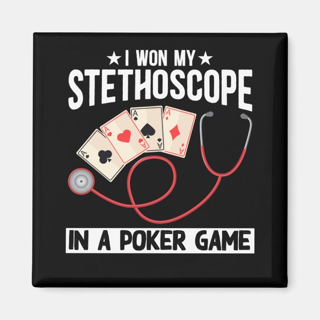 Funny Stethoscope Joke Nurse Doctor Hospital Spaß Magnet (Vorne)