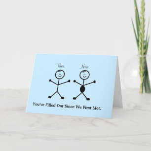 Funny Stick Man Valentine's Day Card Karte