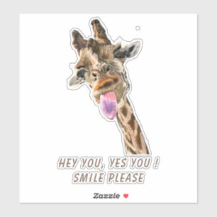 Funny Sticker mit spielerischer Giraffe - Benutzer