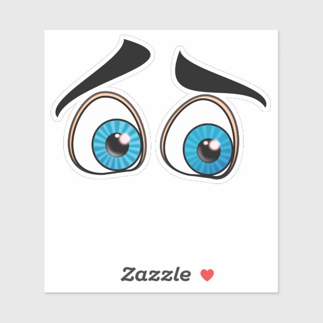 Funny Sticker mit überraschenden Augen (Blatt)