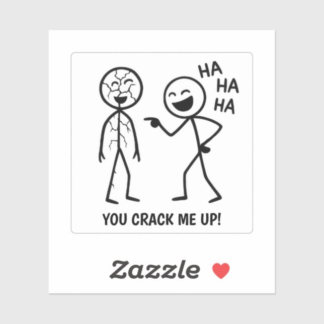 Funny Stickman Aufkleber (Blatt)