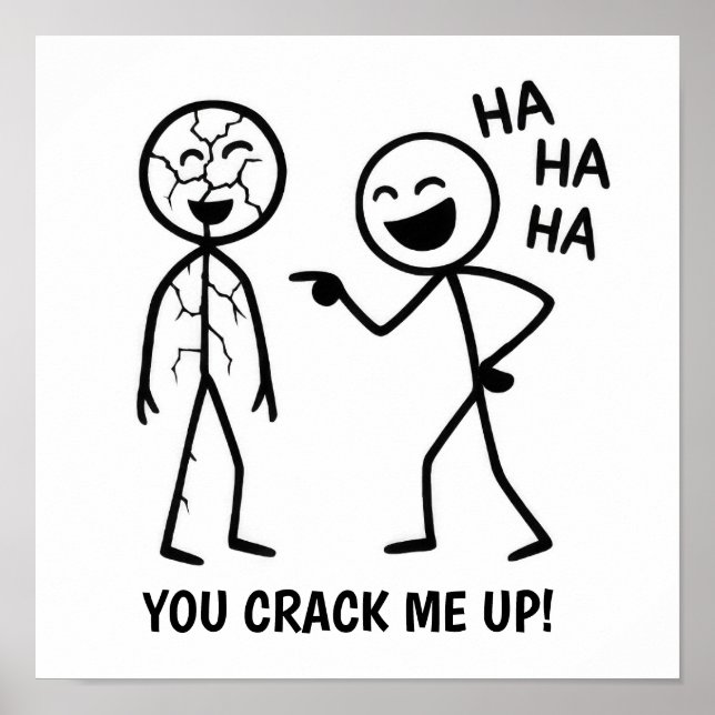 Funny Stickman Poster (Vorne)