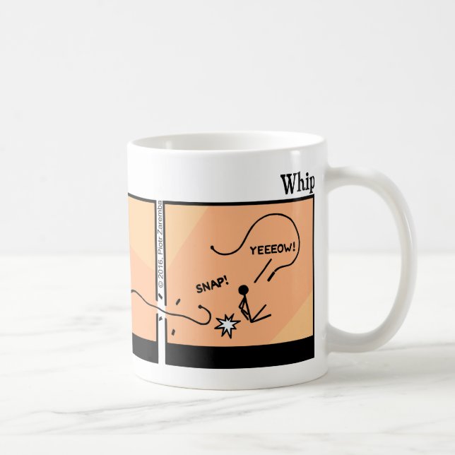 Funny Stickman Whip Tasse (Rechts)