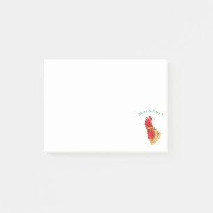 Funny Sticky Notes mit überraschendem Rooster Post-it Klebezettel