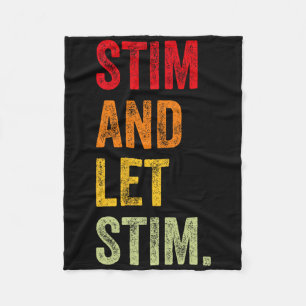 Funny Stim und Ließ Stim Autismus Aufklärungsmonat Fleecedecke
