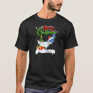 Funny Stingray Fish Lover Xmas Lighting Stingray C T-Shirt