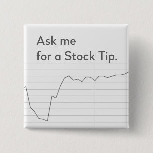 Funny Stock Market Button, Broker, Händler Gesche Button