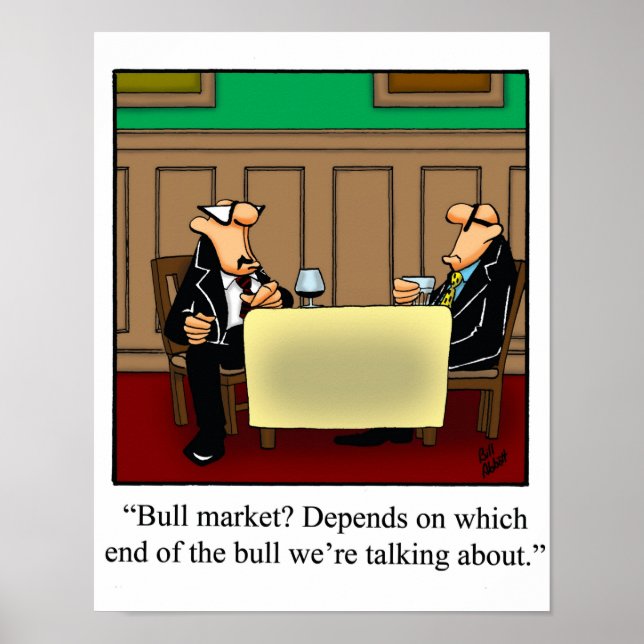 Funny Stock Market Poster (Vorne)