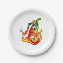 Funny Stolz Feuerwehrmann Chili on Fire gibt Thumb