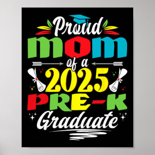 Funny Stolz Mama eines Cl von 2025 vor k Graduat Poster