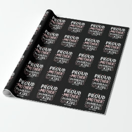 Funny stolz Mutter von ein paar klugen Kindern Geschenkpapier