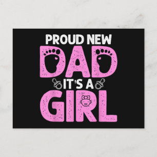 Funny Stolz neues Dad Geschenk für Männer Vatertag Feiertagspostkarte