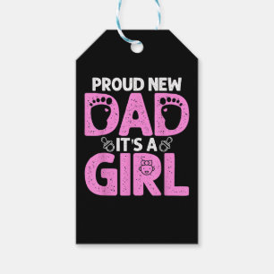 Funny Stolz neues Dad Geschenk für Männer Vatertag Geschenkanhänger