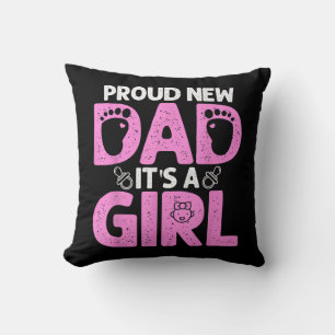 Funny Stolz neues Dad Geschenk für Männer Vatertag Kissen