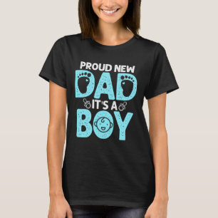 Funny Stolz neues Dad Geschenk für Männer Vatertag T-Shirt